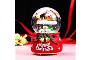 IBLUELOVER Prinzessin Schloss Vintage Spieluhr Fallend Schnee Musikbox mit bunter Beleuchtung Spieluhrenwelt LED Leuchtend Spielzeug Dekoration Weihnachten Geburtstag Geschenk für Mädchen Kinder