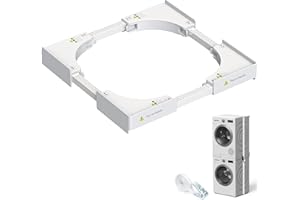 Universal Zwischenbaurahmen Trockner Waschmaschine, Moeila Verbindungsrahmen WaschmaschineTrockner Einstellbare Größe (46–71cm)