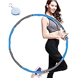 Mistep Hoola Hoop per Adulti, Hoola Hoop ponderato per Esercizi-2,6 libbre, 8 sezioni Staccabili Design Professional Soft Fit