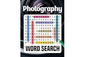 Photography Word Search: +1000 Photography Themed Word Searches, Photography Activity Book, Gifts for Photography Lovers & Enthusiasts