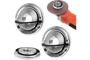 Huucozn 3 Pièces Écrou Serrage Rapide M14, Ecrou Meuleuse d'angle Serrage Rapide M14 écrous de serrage rapide pour meuleuse d'angle Meuleuse D'Angle Angulaires Accessoires Disque A Tronconner Le Bois