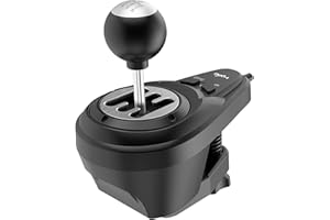 PXN A7 Racing wheel Shifter gaming steering wheel Shifter, 6 +1 Shifter Metal disk with Handbrake Button and Shift Button High Low Gear Universal Shifter for PS3/PS4/PS5/PC