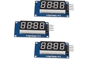 AOICRIE 4 Bit Digital Tube LED 7-Segment Display Modul mit Clock Display TM1637 kompatibel mit for Arduino und for Raspberry Pi (3PCS)