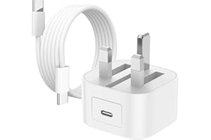 RVNTOP iPad Charger and Plug [MFi Certified] USB C 20W PD Charger with 2M Extra Long USBC Charging Cable UK Power Adapter for iPad Pro 12.9/11 inch,iPad Air 5/4,iPad Mini 6 Gen/iPhone 16/15/Pro/Plus/Pro Max1