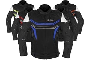 JAYEFO Veste de moto pour hommes Enduro Dualsport équitation haute visibilité Dirtbike Ce Armor imperméable toutes saisons