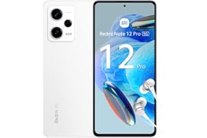 XIAOMI Redmi Note 12 Pro 5G - Smartphone, Écran AMOLED 120Hz fluide et immersif avec Dolby Vision, 2j d'autonomie, Caméra 50MP de Pro avec OIS, Charge complète en 38 min, Blanc 6+128GB - Version FR