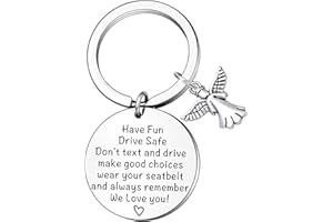 FMCC Drive Safe Gifts New Driver Gifts for Daughter Son Women Man Drive Keyring