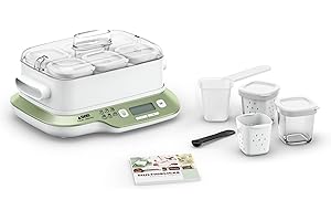 Seb Multi Délices Express Vegetal Joghurtbereiter 6 Gläser 140 ml, BPA-frei, 6 Programme, Express-Programm, hergestellt in Frankreich YG660A11