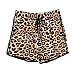 Vogholic Women's Drawstring Leopard Summer Beach Waistband Shorts Pants XXL