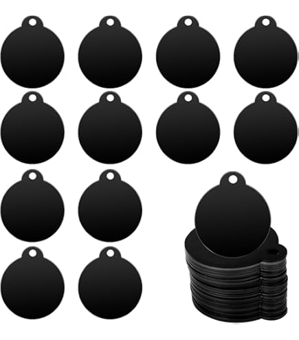 10 Blanko Hundemarken Aus Metall - Perfekt Zum Gravieren & Basteln