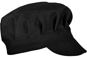 Siry Work Cappello Unisex Art. BIBI 100% Poliestere, Ideale per Gelateria, Bar, Cuoco, Pasticceria, Gastronomia, Panificio, Cameriere, Cucina, Alimentari, Made In Italy.