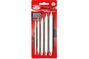 ‎MEYCO Meyco Papierstift - Estompen - Blending-Stift zum verschmieren von Bleistift - Wischstift - Papierwischer
