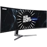 Samsung Monitor Gaming CRG9 (C49RG90), Curvo (1800R), 49", 5120x1440 (Dual QHD), 32:9, VA, HDR, 120 Hz, 4 ms, FreeSync, HDMI,