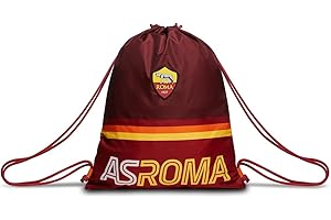 Seven S.P.A. Sacca A.S. Roma Calcio Sakky Bag, Yellow Red, Sports and Leisure School, Backpack