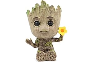 thematys Baby Groot Maceta - 15x8.5x8.5cm | Figura de Juego | Figura de acción | película clásica | Fan Merchandise | Soy Groot | bolígrafos | Regalo | decoración Acuario (Style007)