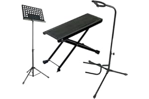 Zoundhouse Einsteiger-Bundle (36: Fußbank + Orchesterpult + Gitarrenständer/schwarz)