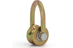 Skelang Pulley Wheel 39 mm, Duplex Bearing Pulley Roller, U Type Pulley Wheel, Wire Rope Pulley for Lifting Work, Home Gym