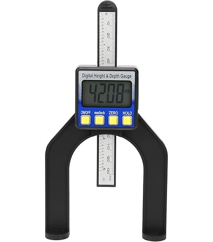 Calibro Digitale Portatile 0-80mm | Misuratore Altezza E Profondità | Base Magnetica | Unità MM/Pollici - Foto 9