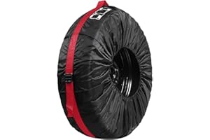 JSMTKJ Fundas para Neumáticos para 13-18 Pulgadas - Impermeable y Antipolvo, Funda Protectora para Ruedas con Diámetro de 66 cm, Ideal para Almacenamiento en Garaje
