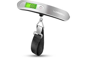 Luxebell Pèse Bagage Numérique Electronique Balance de Voyage Electronique Balance Numérique Portable 50kg Max Pour Voyage Shopping Avec Pile