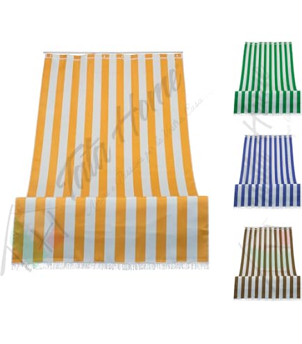 Tenda Parasole Per Balcone Tata Home – 140x300 Cm, Poliestere Resistente, Con Anelli, Bordo In Pizzo Macramè, Blu