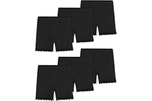 KEREDA Pantaloncini Bambina Ragazza Short Corti Mutande Leggings Intimo Sportivi Cotone 2-10 Anni Pacco de 6