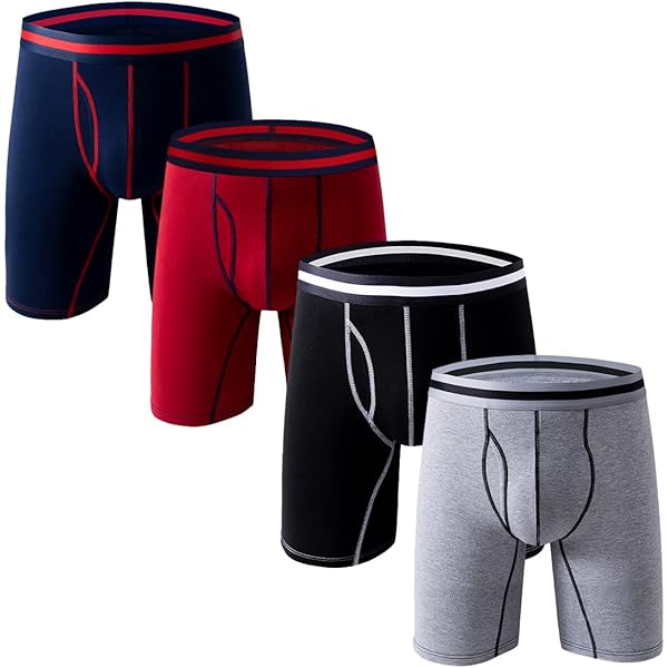Nuofengkudu Micro Modal Heren Boxers Shorts Naadloze U Pouch Lange Been Ondergoed Anti Schuren Ademend Zachte Elastische Tailleband Sport Reizen Onderbroek, XXL