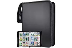 EDGYSENSE Trading Card Binder 900 Pockets – Waterproof Trading Card Album– Large 900 pockets Card Collector Album Holder with 50 Removable Sleeves –Card Holder Case Collector – PU Leather Card Collection Folder
