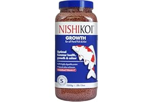 Nishikoi Growth Complete Food for Koi and Pond Fish - Small Pellets - 1250g