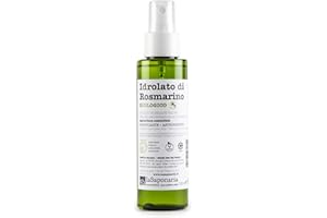 LASAPONARIA La Saponaria | Idrolato di Rosmarino Bio, Tonico naturale per capelli e cuoio capelluto, rinforzante, purificante e rivitalizzante anche per la cura della pelle,100 ml