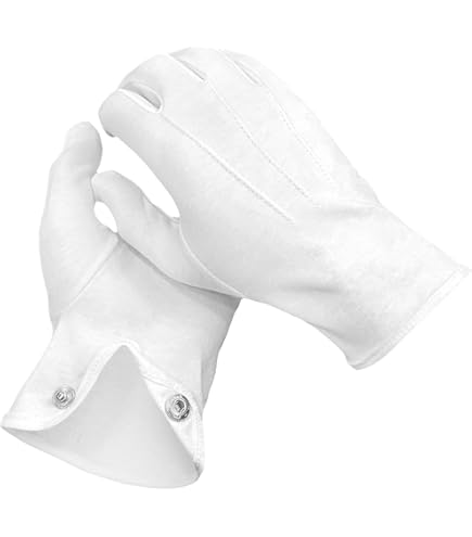 Donfri 2 Paia Guanti Cotone Bianchi per Eczema - Guanti da Lavoro Fini - Guanti Idratanti Dermatologici- Guanti di Cotone per Dermatiti,Mani Secche, Crema e Maschera Mani