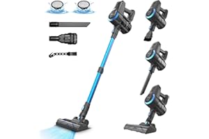 ‎YISORA Akku Staubsauger, 20000pa Saugleistung Ultraleichter Staubsauger Kabellos, Vacuum Cleaner Handstaubsauger, 40 Min Laufzeit, kabelloser Staubsauger Stielstaubsauger für Tierhaare,Teppich und Hartböden