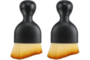 DNDGDLUA 2 attrezzi per la pulizia degli interni dell'auto, spazzole per la pulizia dell'auto, spazzola morbida per la manutenzione dell'auto, rimozione della polvere, pulizia interna dell'auto,