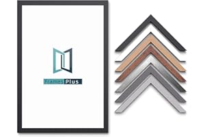 FRAMESPLUS 27x19" Black Thin Photo Picture Poster Frames Sleek Range Wall Hanging Standing