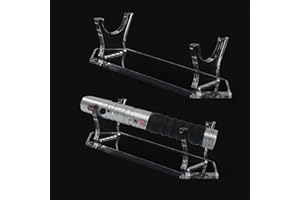 WANLIAN Supporto per spada laser Supporto per spada laser da tavolo in acrilico Supporto per elsa di spada laser per esposizione di spada leggera Supporto per spada decorativa(Trasparente)