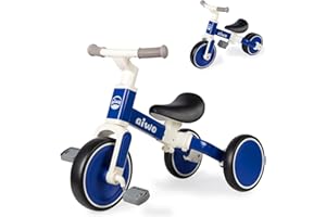 aiwo Kids Tricycle for 1-4 Year Old, 4 in 1 Toddler Balance Bike for 1 2 Year Old Boys Girls Gift, 3 Wheel Kids Trike Ride On Toy with Removable Pedal