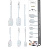 VALLETTA DRONGO 6'LI SPATULA SET BEYAZ RENKLİ NOKTALI