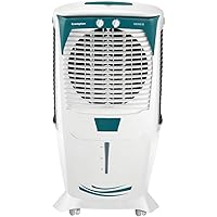 Crompton Ozone 55-Litres Desert Air Cooler with Honeycomb Pads(White/Turquoise)