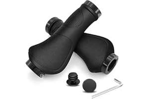 L&W LUCK 1 Pair Bike Handlebar Grips,Rubber Ergonomic Bicycle Handlebar Grips,for MTB BMX Cycling Foldable Urban Bicycles Grips