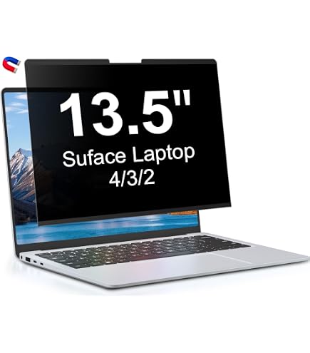 Filtre Confidentialité Magnétique Pour Surface Laptop 13 Pouces (2025) | Anti-reflets, Protection 30°, Lavable | Installation Sans Bulles - Pour Professionnels, Étudiants