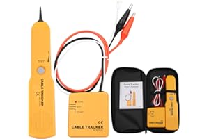 MEIKYING Cable Tracker, Kabelbruch Suchgerät Mähroboter, Kabelfinder Durchgangsprüfer Leitungssucher RJ11 Drahtsucher und Tongenerator, Multifunctional Netzwerktester Kabeltester zum Suchen und Verfolgen
