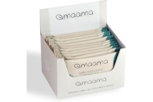 MAAMA, Tavolette di Cioccolato Fondente (85%) Bio, Vegan, Raw Lavorata a Basse Temperature, Con Probiotici - Confezione da 12 tavolette da 30g ciascuna