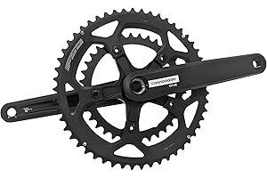 VDP Guarnitura per ruota dentata a 2 manovelle – FSA CK-141SS – per bici da corsa – logo Cannondale One – Lunghezza braccio 170 mm/172,5 mm/175 mm – 50/34 denti – BB30 – 2 X 11 X – Ruota dentata in