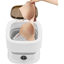 PAGEN Mini Waschmaschine 9 Liter - Tragbar & Faltbar Für Camping & Kleine Wohnungen