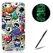 Produktbild Feeltech for iPhone 5/5S/SE Luminous Fluoreszierend TPU Hülle-Graffiti Painting