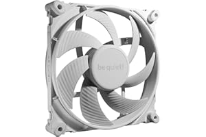 be quiet! Silent Wings 4 140mm PWM White fan, optimized fan blades, extraordinary high performance, extremely high air pressure, virtually inaudible, 6-pole fan motor, fluid-dynamic bearing