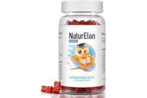 ‎NATURELAN NaturElan Augenvitamine - Lutein Zeaxanthin Hochdosiert Gummibärchen - 60ST, 20 mg Lutein, 4 mg Zeaxanthin jede 2st, Augen Vitamine, Ohne Unerwünschte Zusatzstoffe, In Deutschland Produziert