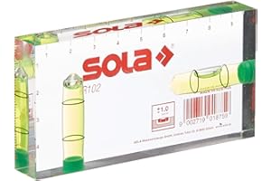 Sola 1616101 R 102 Niveaux à bulle en plastique, Transparent