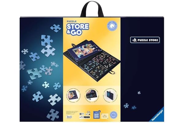 Ravensburger Mallette Puzzle – Rangement, Tri et Transport – 300 à 1000 Pièces – 6 Bacs de Tri – Plateau Rigide – Accessoire Puzzle