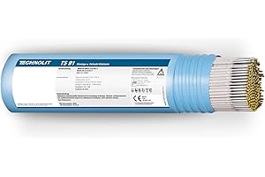 TECHNOLIT TS 91 Allround-Elektrode 2,5mm 2kg| Rutilzellulose Schweißelektroden für Stahl| Für alle Schweißpositionen| Stabelektroden| Made in Germany